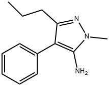 1-甲基-4-苯基-3-丙基-1H-吡唑-5-胺, 4038-70-4, 結(jié)構(gòu)式