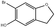 6-BroMo-2,3-dihydrobenzofuran-5-ol Struktur