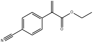 Ethyl 2-(4-cyanophenyl)acrylate Struktur