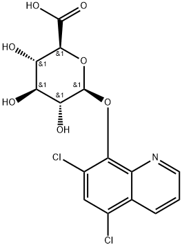 5,7-Dichloro-8-quinolinol Glucuronide Struktur