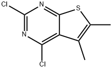 2,4-Dichloro-5,6-diMethylthieno[2,3-d]pyriMidine Struktur