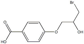 4-(3-BroMo-2-hydroxypropoxy)benzoic acid Struktur