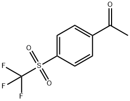 1-(4-(trifluoromethylsulfonyl)phenyl)ethanone Struktur