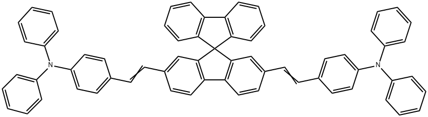 Spiro-BDAVBi,2,7-Bis[4-(diphenylaMino)styryl]-9,9-spirobifluoren Struktur