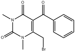 5-benzoyl-6-(broMoMethyl)-1,3-diMethylpyriMidine-2,4(1H,3H)-dione Struktur