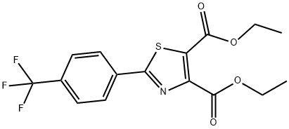 diethyl 2-[4-(trifluoroMethyl)phenyl]-1,3-thiazole-4,5-dicarboxylate Struktur