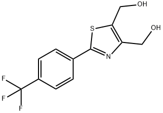 {2-[4-(trifluoroMethyl)phenyl]-1,3-thiazole-4,5-diyl}diMethanol Struktur