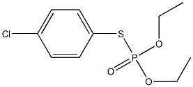 S-(4-chlorophenyl) O,O-diethyl phosphorothioate Struktur