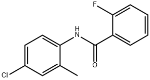 N-(4-chloro-2-methylphenyl)-2-fluorobenzamide Struktur