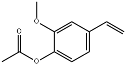 2-Methoxy-4-vinylphenyl acetate Struktur