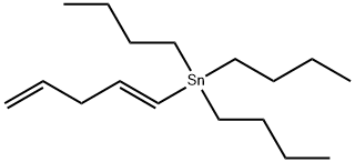 Tributyl(1E)-1,4-pentadien-1-yl-stannane Struktur