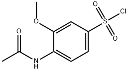 4-acetaMido-3-Methoxybenzene-1-sulfonyl chloride Struktur