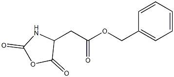 Benzyl (2,5-dioxo-1,3-oxazolidin-4-yl)acetate Struktur