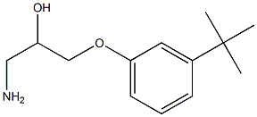 1-AMino-3-(3-tert-butylphenoxy)propan-2-ol Struktur