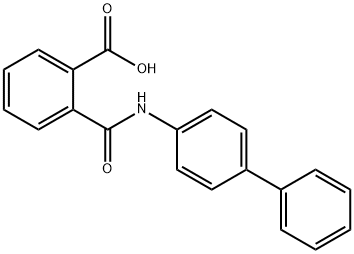 2-([1,1-聯(lián)苯]-4-基氨基甲酰)苯甲酸 結(jié)構(gòu)式