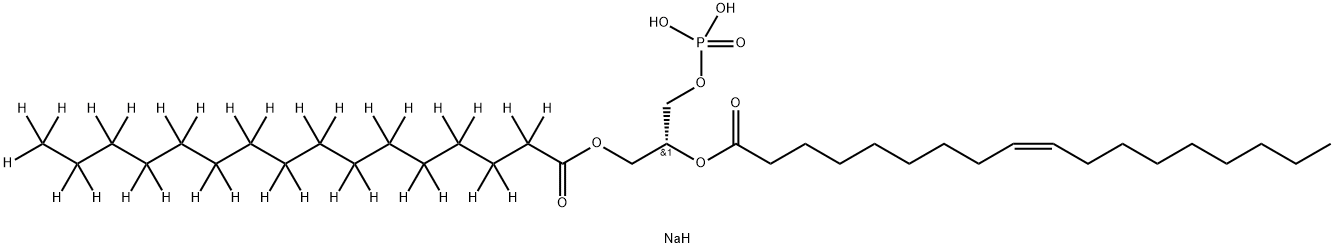 1-palMitoyl-d31-2-oleoyl-sn-glycero-3-phosphate (sodiuM salt) Struktur