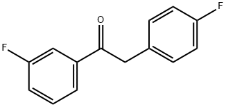 1-(3-Fluorophenyl)-2-(4-fluorophenyl)ethanone Struktur