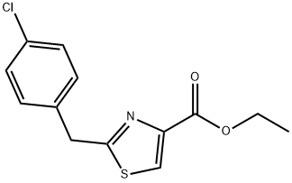 Ethyl 2-[(4-chlorophenyl)Methyl]-1,3-thiazole-4-carboxylate Struktur