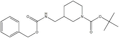 1-Boc-3-(Cbz-aMinoMethyl)piperidine Struktur