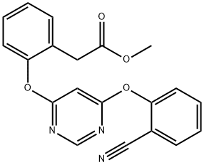 Methyl 2-(2-((6-(2-cyanophenoxy)pyriMidin-4-yl)oxy)phenyl)acetate Struktur