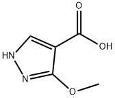 3-Methoxy-1H-Pyrazole-4-carboxylic acid Struktur