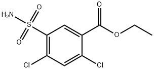 Ethyl 2,4-dichloro-5-sulfamoylbenzoate Struktur