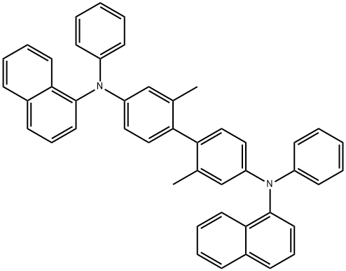 α-NPD , N, N'-Bis(naphthalen-1-yl)-N,N'-bis(phenyl)-2,2-diMe Struktur