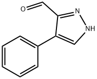 4-Phenyl-1H-pyrazole-3-carbaldehyde Struktur