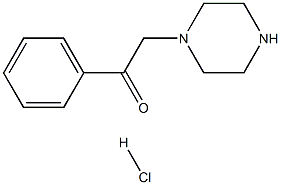 2-Phenyl-1-(piperazin-1-yl)ethanone hydrochloride Struktur