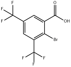 2-BroMo-3,5-bis(trifluoroMethyl)benzoic acid Struktur