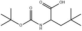 2-(tert-butoxycarbonylaMino)-4,4-diMethylpentanoic acid Struktur