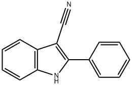 2-phenyl-1H-indole-3-carbonitrile Struktur