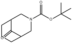 tert-butyl 9-oxo-3-azabicyclo[3.3.1]nonane-3-carboxylate Struktur