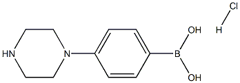 Boronic acid, [4-(1-piperazinyl)phenyl]-, Monohydrochloride (9CI) Struktur