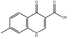 4-Hydroxy-7-Methylquinoline-3-carboxylic acid Struktur