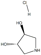 trans-3,4-Dihydroxypyrrolidine hydrochloride Struktur