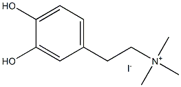 BenzeneethanaMiniuM,3,4-dihydroxy-N,N,N-triMethyl-, iodide Struktur