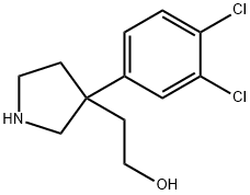 2-(3-(3,4-Dichlorophenyl)pyrrolidin-3-yl)ethanol Struktur