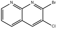 2-BroMo-3-chloro-1,8-naphthyridine Struktur