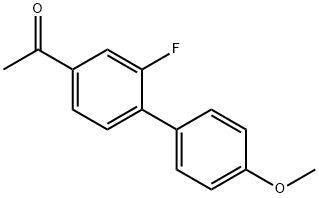 1-(2-Fluoro-4'-Methoxy-[1,1'-biphenyl]-4-yl)ethanone Struktur