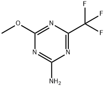 4-methoxy-6-(trifluoromethyl)-1,3,5-triazin-2-amine Struktur