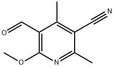 5-ForMyl-6-Methoxy-2,4-diMethylnicotinonitrile Struktur