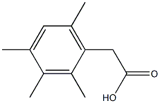 Benzeneacetic acid, 2,3,4,6-tetraMethyl- Struktur