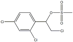 2,4-Dichloro-alpha-(chloromethyl)benzenemethanol methanesulfonate Struktur