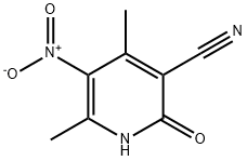 2-hydroxy-4,6-dimethyl-5-nitronicotinonitrile Struktur