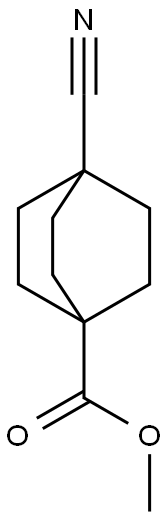 Methyl 4-cyanobicyclo[2.2.2]octane-1-carboxylate Struktur