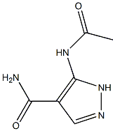 5-AcetaMido-1H-pyrazole-4-carboxaMide Struktur