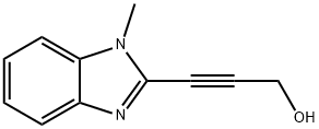 2-Propyn-1-ol,3-(1-methyl-1H-benzimidazol-2-yl)-(9CI) Struktur