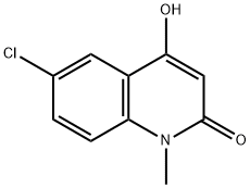 6-Chloro-4-hydroxy-1-Methylquinolin-2(1H)-one Struktur