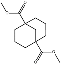 DiMethyl-bicyclo<3.3.1>nonan-1,5-dicarboxylat, DiMethyl-bicyclo[3.3.1]nonan-1,5-dicarboxylat Struktur